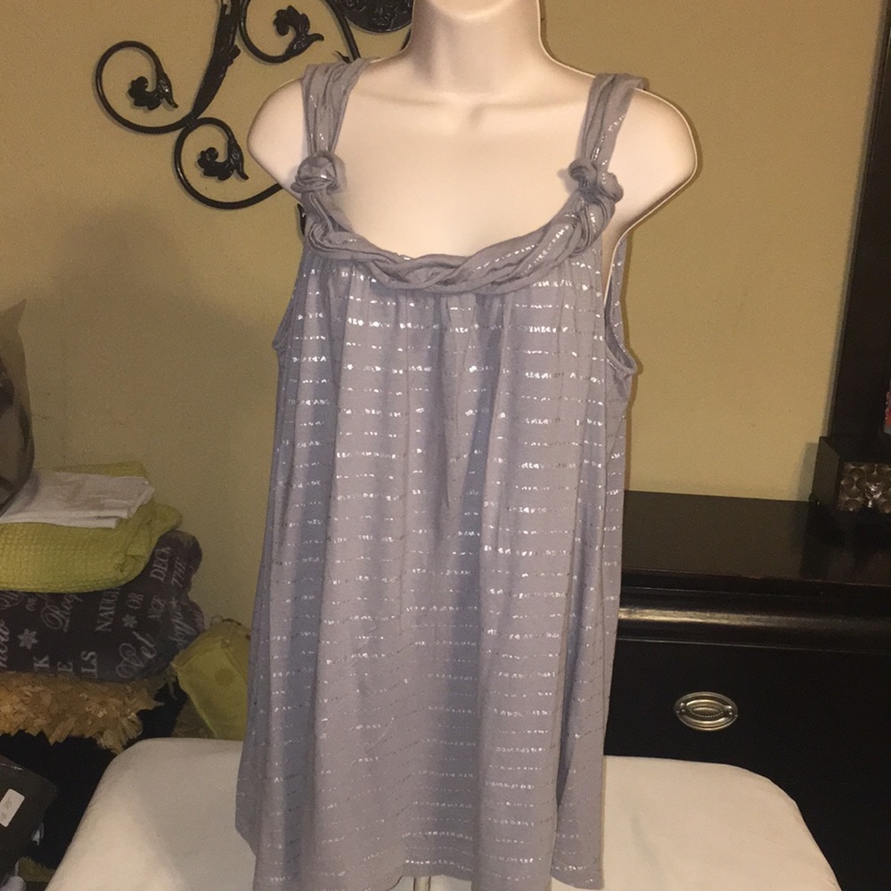 Roaman silver top size 1X